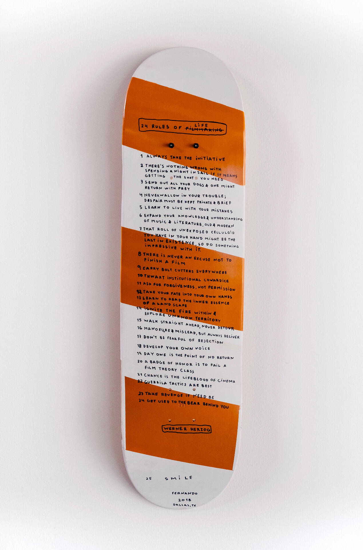 24 rules of filmaking